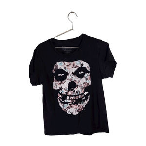 Misfits Floral Skull Medium T Shirt